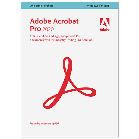 Acrobat Pro 2020 School/Nonprofit Edition Mac/Windows (download version)
